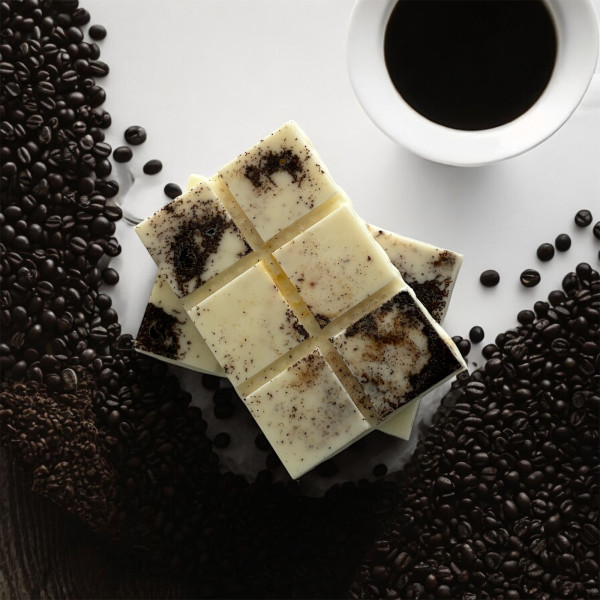 Tablette de fondants parfumés Café des Isles en cire végétale de colza Taoé Lifestyle – parfum gourmand café vanille cacao
