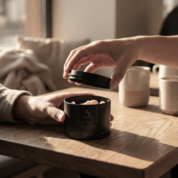 Fondants parfumés Bois de Oud créant une ambiance élégante, chaleureuse et sophistiquée