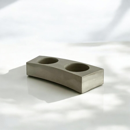 Minimalist Mini-Ziao concrete tea-light holder