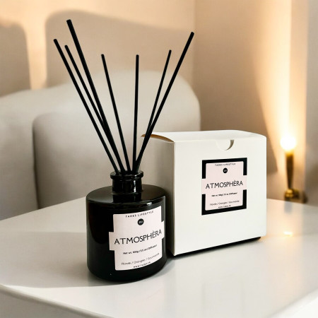 Diffuseur d'ambiance "Atmosphera" - 100ml en verre noire Diffuseur d'ambiance "Atmosphera" - 100ml en verre noire