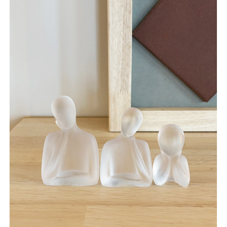 Lot de 3 statuettes transparente - Gardiens du Calme Lot de 3 statuettes transparente - Gardiens du Calme