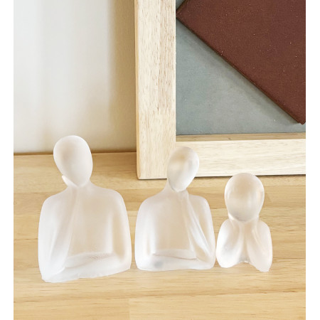 Lot de 3 statuettes transparente - Gardiens du Calme Lot de 3 statuettes transparente - Gardiens du Calme
