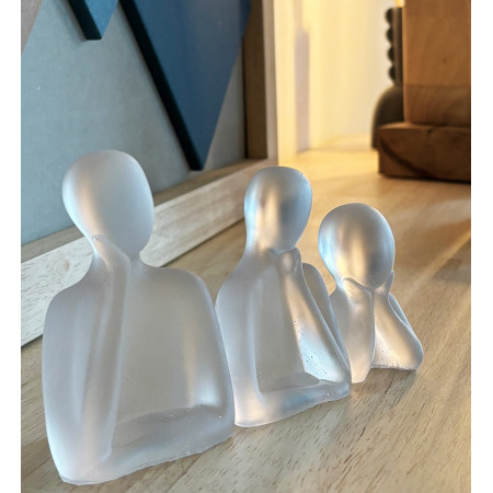 Lot de 3 statuettes transparente - Gardiens du Calme Lot de 3 statuettes transparente - Gardiens du Calme