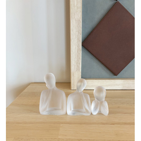Lot de 3 statuettes transparente - Gardiens du Calme Lot de 3 statuettes transparente - Gardiens du Calme