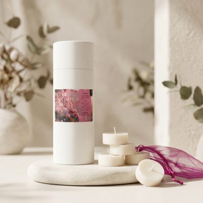 Bougies flottantes parfumées fleur de sakura lot de 10 chauffe-plats artisanaux décoration élégante
