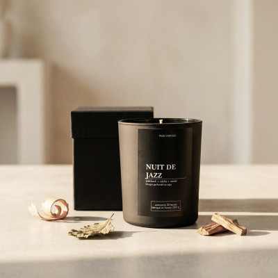 Jazz Night – Leathery scented soy wax candle | Taoé