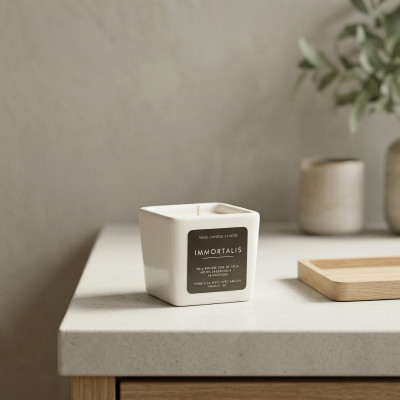 Immortalis — Élégance Méditerranéenne — Bougie parfumée en cire de soja