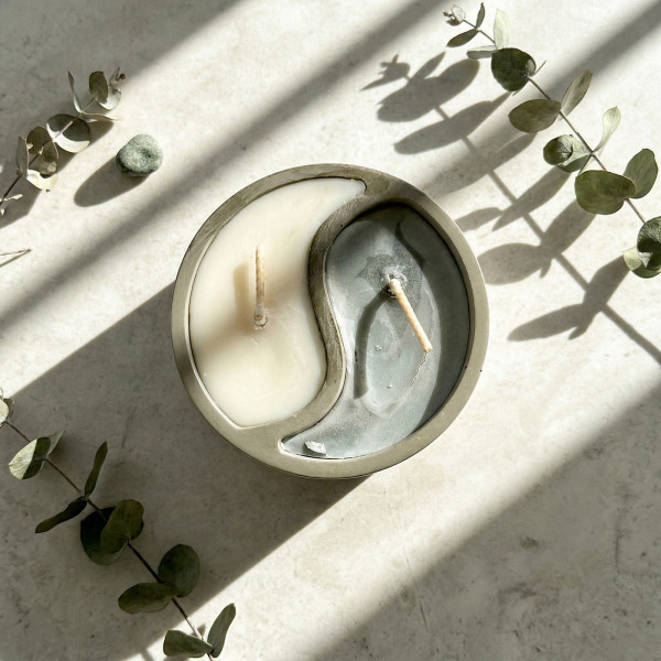 Yin & Yang – Dual floral scent candle in soy wax | Taoe3