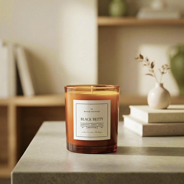 Black Betty – Bougie parfumée gourmande en cire de soja | Taoé3