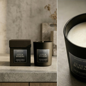 Bohemian Glow – Dual-scented leather candle in soy wax | Taoé3 2