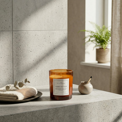 Wild Amber – Woody scented soy wax candle | Taoé3