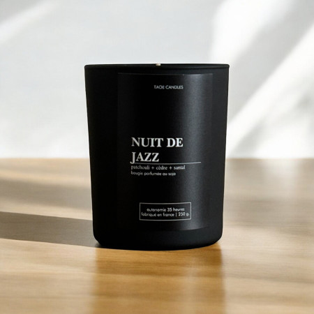 Bougies Parfumé Nuit de Jazz à double senteur Bois et Cuir Bougies Parfumé Nuit de Jazz à double senteur Bois et Cuir