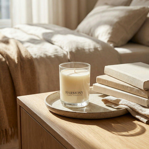 Harmony – Rose quartz soy wax candle | Taoé3