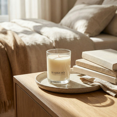 Harmony – Rose quartz soy wax candle | Taoé3