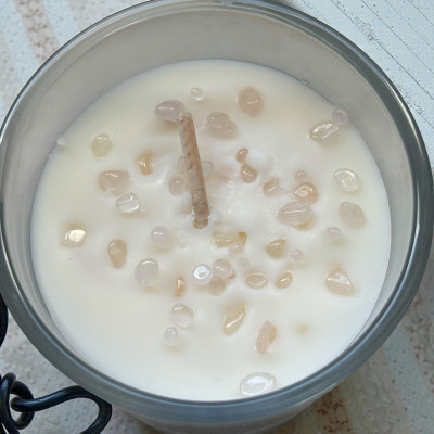 Harmony – Rose quartz soy wax candle | Taoé3