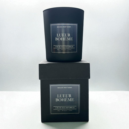 Bohemian Glow – Dual-scented leather candle in soy wax | Taoé3