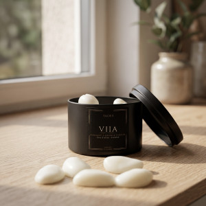 Fondants parfumés VIIA pot de 20 galets – cire végétale artisanale | Taoé