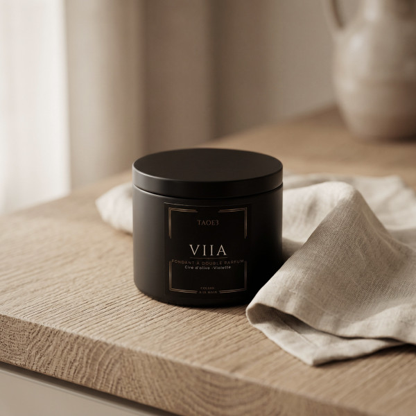 Fondants parfumés VIIA pot de 20 galets – cire végétale artisanale | Taoé