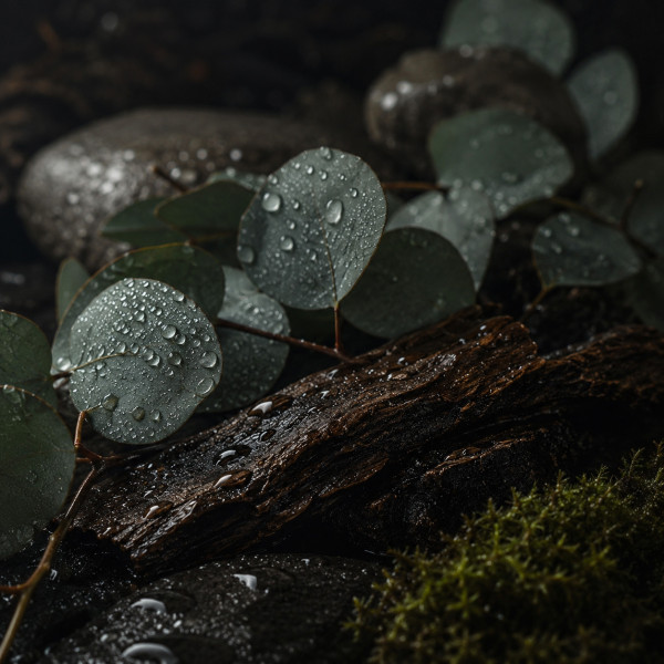 RAIN – Bougie parfumée marine & boisée artisanale | TAOÉ