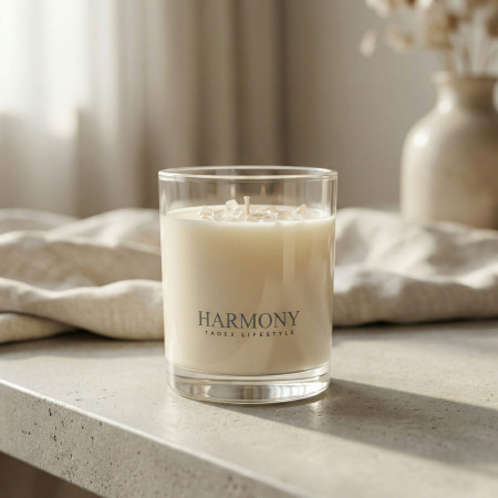 Harmony – Rose quartz soy wax candle | Taoé