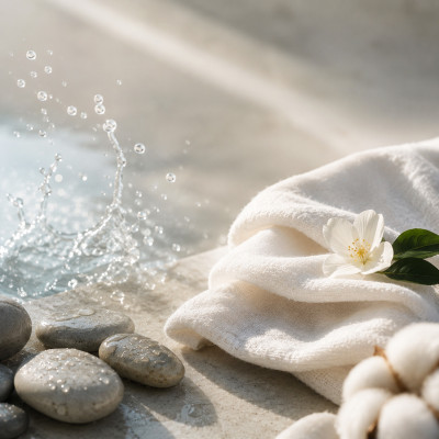 SWIM High end scented candle Marine, Floral & White Musk | TAOÉ