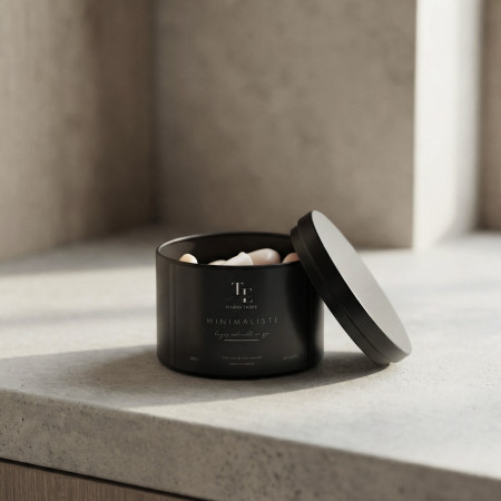 Minimalist Oud Wood Scented Wax Melt Pot | Oriental Luxury & Eco-Friendly | TaoE3 Lifestyle