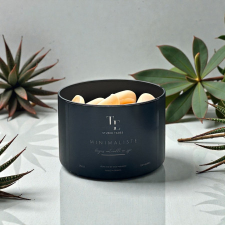Minimalist Oud Wood Scented Wax Melt Pot | Oriental Luxury & Eco-Friendly | TaoE3 Lifestyle