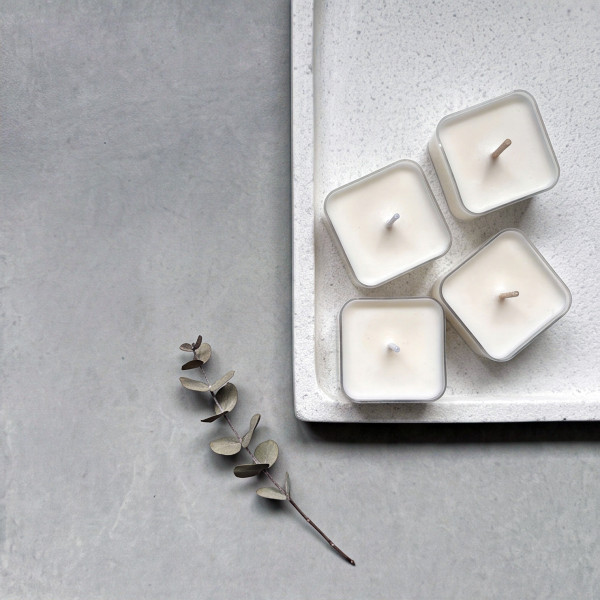 Chauffe-plats Carrés Lot de 6 – Bougies Chauffe-plat Sans Parfum | TAOÉ