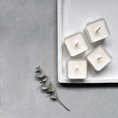 Chauffe-plats Carrés Lot de 6 – Bougies Chauffe-plat Sans Parfum | TAOÉ