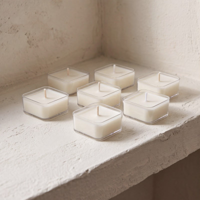 Square Tea lights Set of 6 – Unscented Tea Lights | TAOÉ