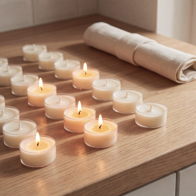 Chauffe-plats Ronds Lot de 6 – Bougies Chauffe-plat Sans Parfum | TAOÉ