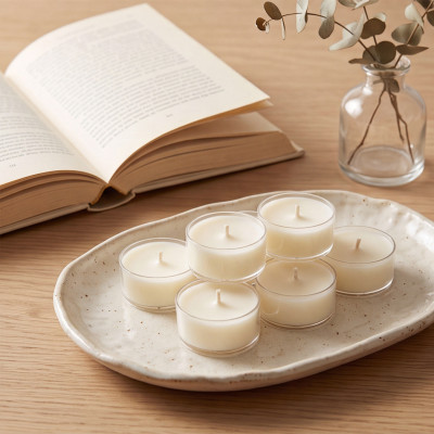 Chauffe-plats Ronds Lot de 6 – Bougies Chauffe-plat Sans Parfum | TAOÉ