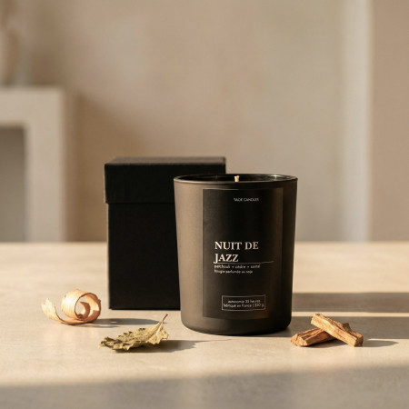 Jazz Night – Leathery scented soy wax candle | Taoé