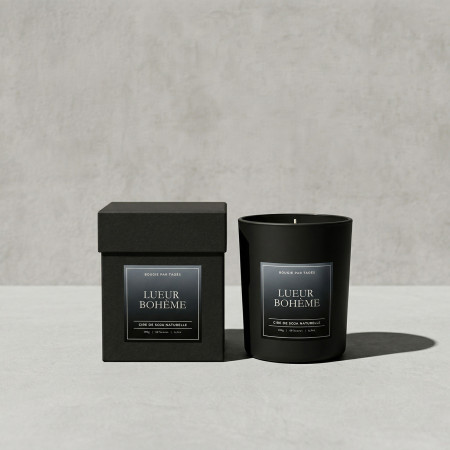 Bohemian Glow – Dual-scented leather candle in soy wax | Taoé3