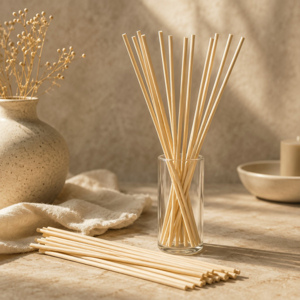 Lot de 10 tiges en rotin pour diffuseurs