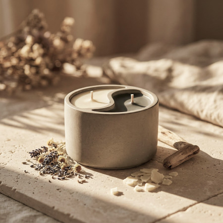 Yin & Yang – Dual floral scent candle in soy wax | Taoe3