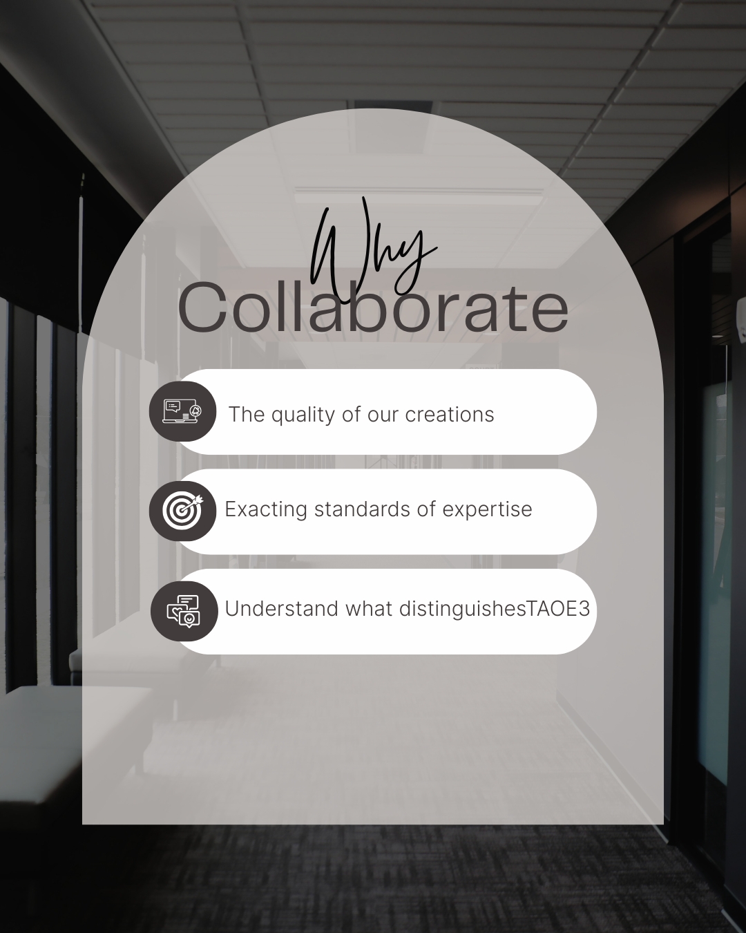 Why collaborate with TAOE3